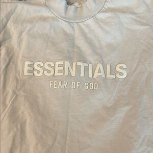 Fear of God Essentials Beige T-Shirt